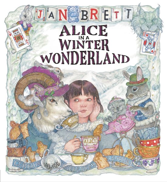 book cover Alice in Wonderland by Jan Brett