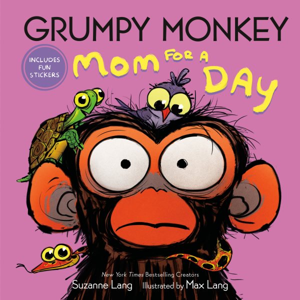 book cover Grumpy Monkey Mom for a Day by Suzanne Lang