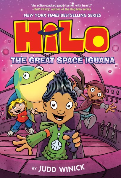 book cover Hilo The Great Space Iguana by Judd Winick