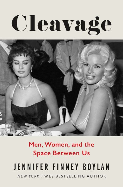 large print book cover Cleavage: Men, Women, and the Space Between Us by Jennifer Finney Boylan