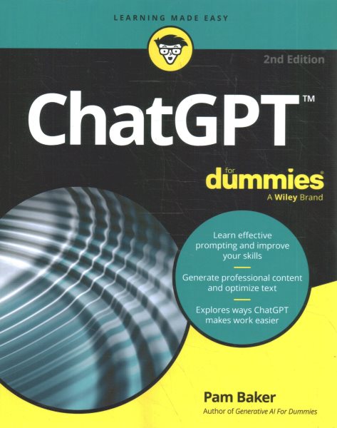 book cover ChatGPT for Dummies by Pam Baker
