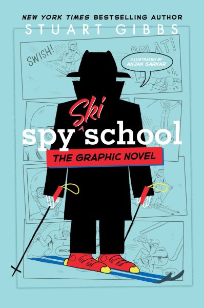 book cover Spy Ski School the Graphic novel by Stuart Gibbs