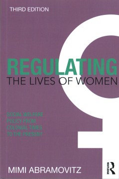 Cover of Regulating the Lives of Women