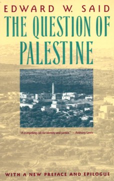 Cover of The question of Palestine