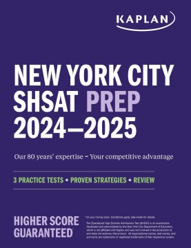 Cover of New York City SHSAT prep 2024 & 2025.