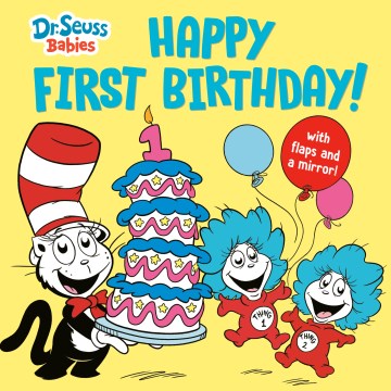 Cover of Happy first birthday! : with flaps and a mirror!