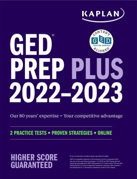 Cover of GED test prep plus 2022-2023.