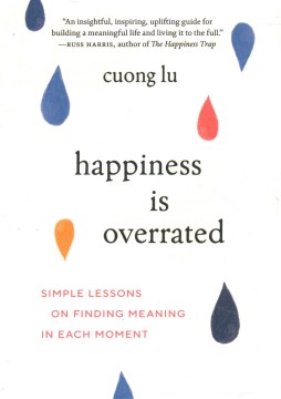 Cover of Happiness is overrated : simple lessons on finding meaning in each moment